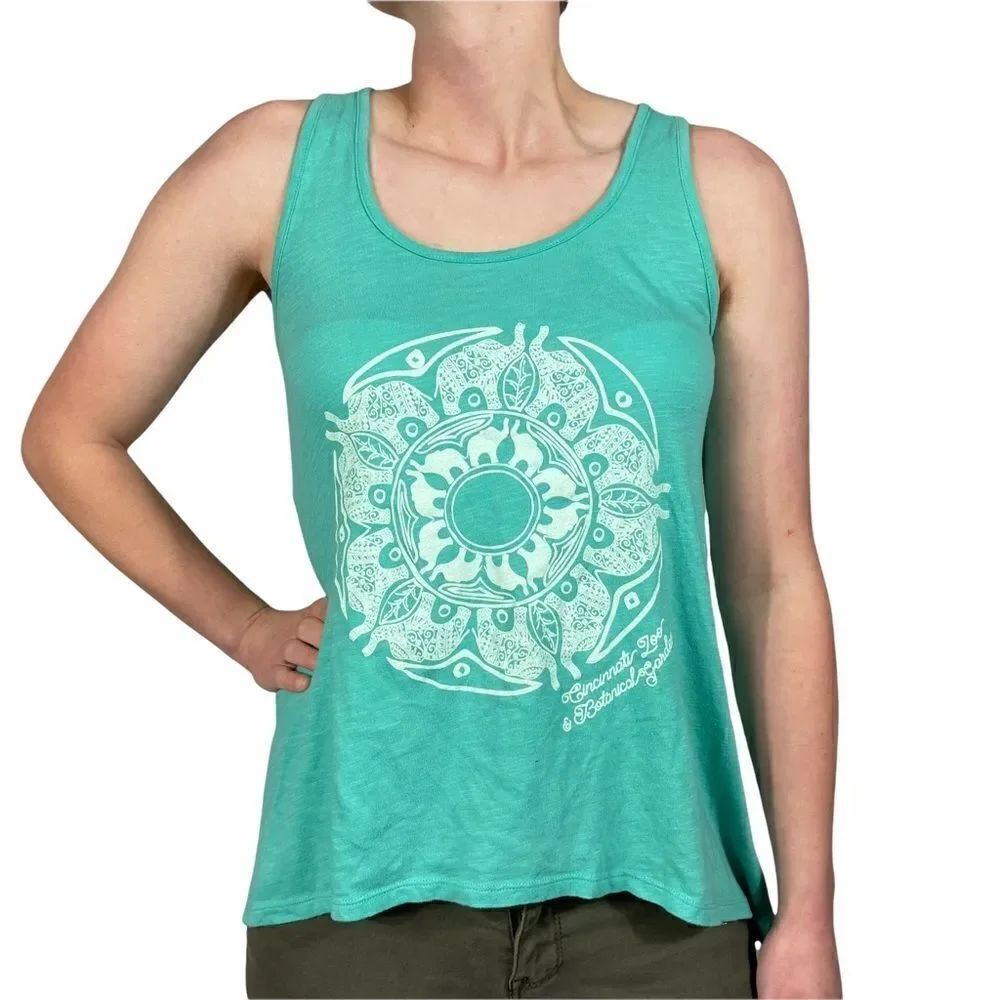 Mint Sun Burst Women's Tank Top